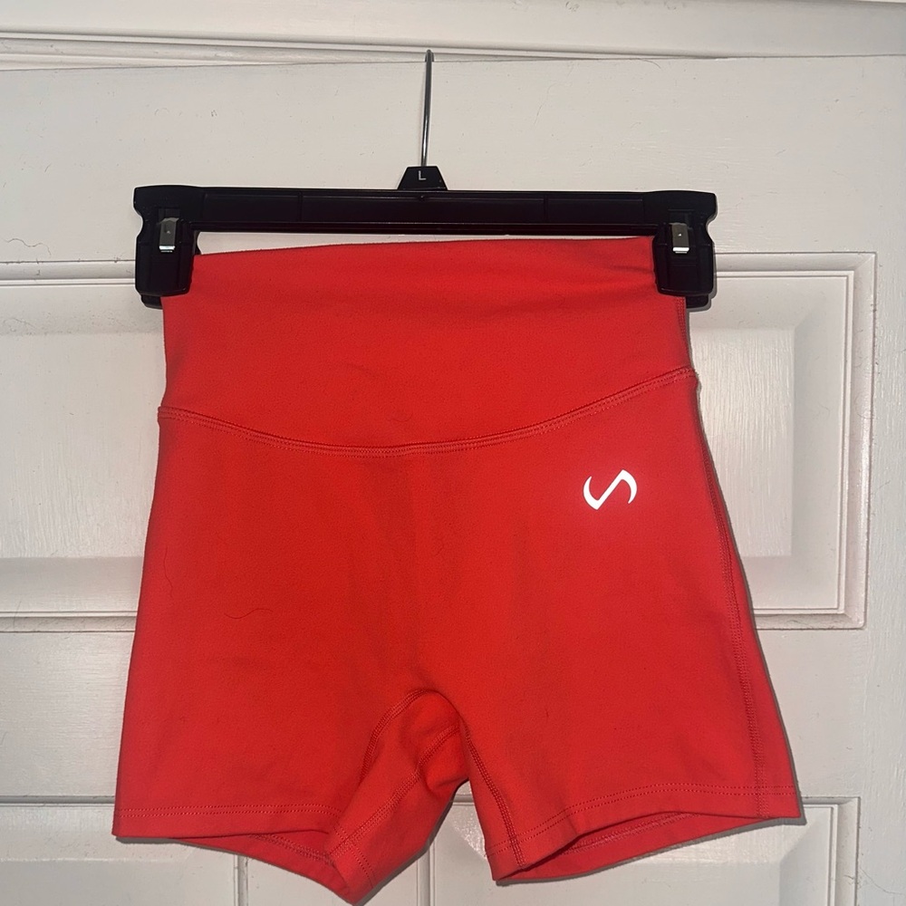 TLF Apparel Women's Vibrant Coral Gym Shorts
